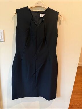 Hugo Boss Black Sleeveless V-Neck Midi Dress